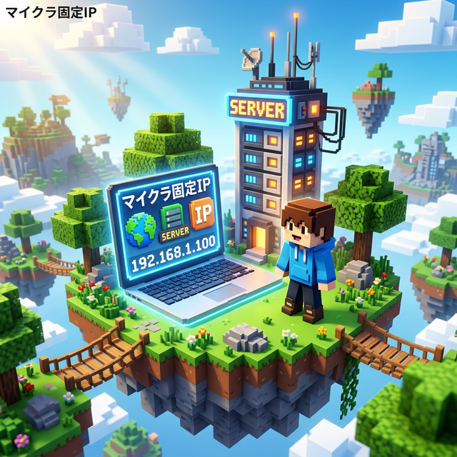 マインクラフトで自作サーバーを建てるなら固定IPアドレスが必須